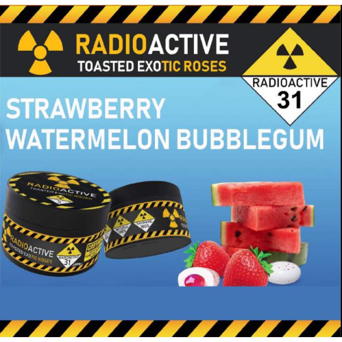 Radioactive Strawberry Watermellon Bubblegum 200gr